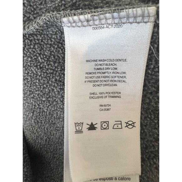 Columbia PFG Fleece Quarter Zip, Gray, XL - Picture 4 of 10